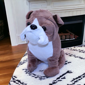 Vintage DanDee Collectors Choice Bulldog Plush Stuffed Animal Toy